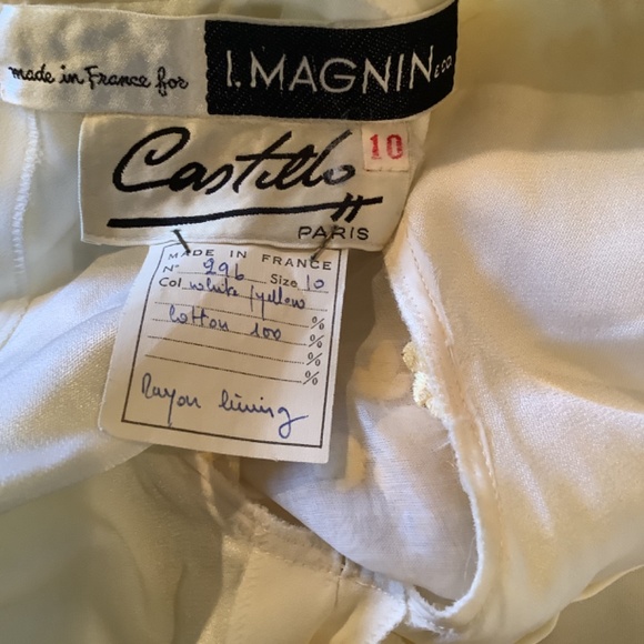 Vintage couture Castillo for Lanvin Paris for I.Magnin perfect unworn NWT - Picture 5 of 8